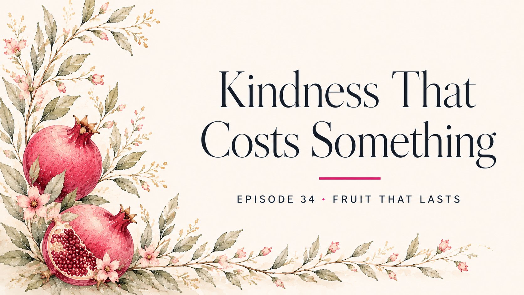 Kindness That Costs Something